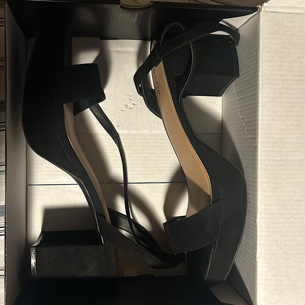 Black Block Heels